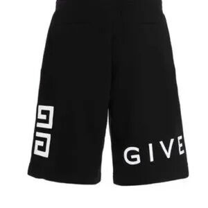 Givenchy Black Boxy Fit Cotton Shorts